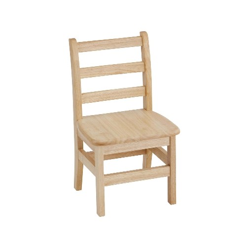 ECR4Kids 12" Three Rung Ladderback Chair - Assembled, 2 Pack