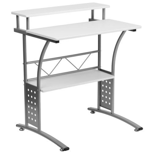 FLASH FURNITURE  Computer Desk In White