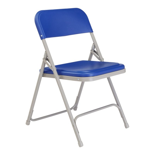 Premium Lightweight Plastic Folding Chair Blue - 4 Pack