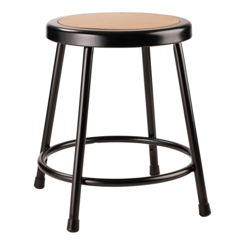 NATIONAL PUBLIC  18" Stool With Hardboard Seat In Black Great quality