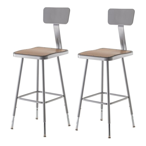 25-33" Adjustable Stool with Backrest