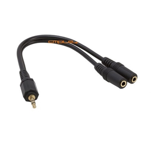 3.5mm Mini Plug Stereo Headphone Splitter Adapter 6 inch