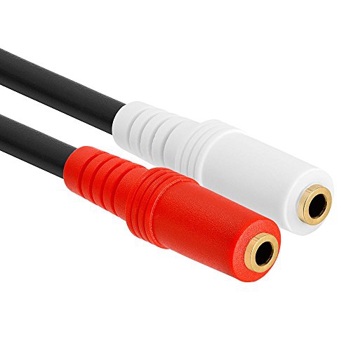 3.5mm Mini Plug Stereo Headphone Splitter Adapter 6 inch