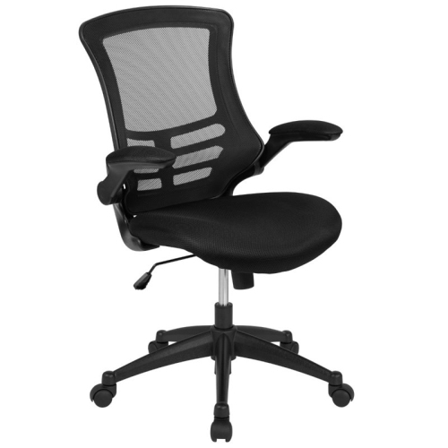 FLASH FURNITURE  Mid-Back Mesh Office Chair In In Black Bought for our daughter who just started a new job, and training for home for 8 weeks