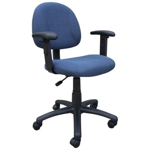 BOSS OFFICE PRODUCTS  Dx Posture Office Chair With Adjustable Arms In Blue