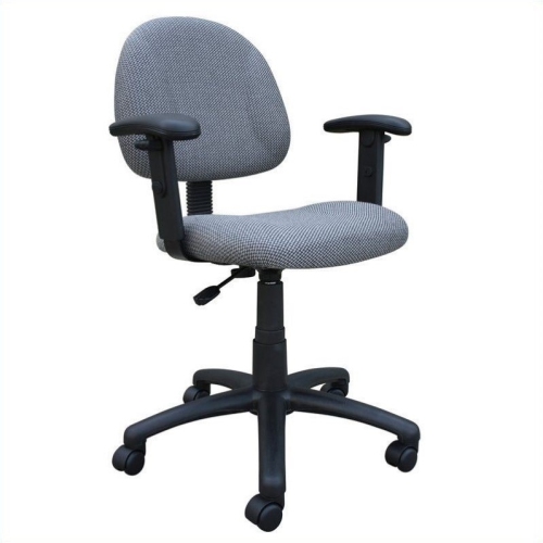 BOSS OFFICE PRODUCTS  Dx Posture Office Chair With Adjustable Arms In In Gray