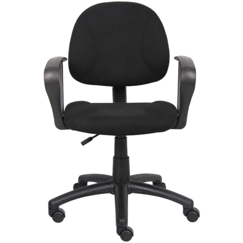 Boss Office Products Boss Black Deluxe Posture Chair W/ Loop Arms