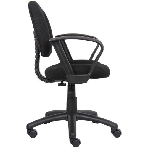 Boss Office Products Boss Black Deluxe Posture Chair W/ Loop Arms
