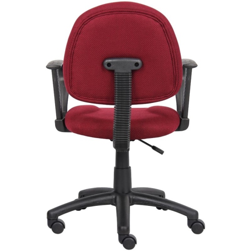Boss Office Products Boss Burgundy Deluxe Posture Chair W/ Loop Arms
