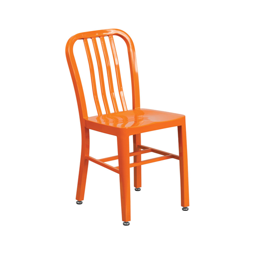 FLASH FURNITURE  Metal Indoor-Outdoor Stool Chair - In Orange Great outdoor chairs