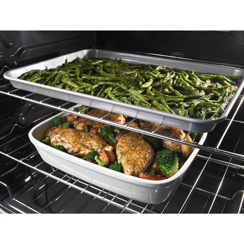 Whirlpool 30" 6.4 Cu. Ft. True Convection 5-Element Slide-In Electric Range (YWEE750H0HZ) - Stainless