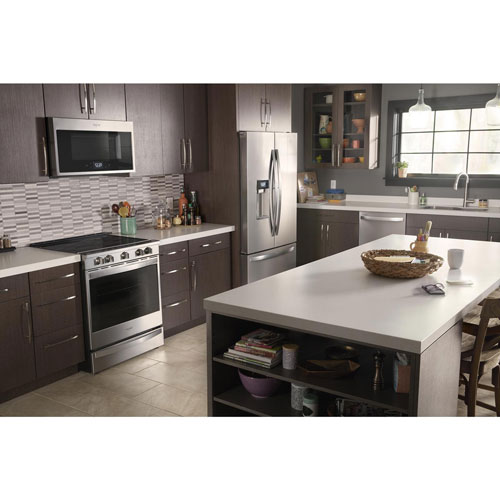 Whirlpool 30" 6.4 Cu. Ft. True Convection 5-Element Slide-In Electric Range (YWEE750H0HZ) - Stainless