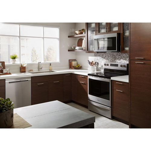 Whirlpool 30" 6.4 Cu. Ft. True Convection 5-Element Slide-In Electric Range (YWEE750H0HZ) - Stainless