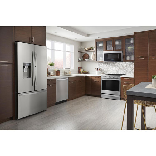 Whirlpool 30" 6.4 Cu. Ft. True Convection 5-Element Slide-In Electric Range (YWEE750H0HZ) - Stainless