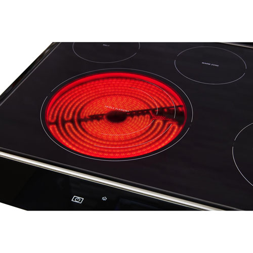 Whirlpool 30" 6.4 Cu. Ft. True Convection 5-Element Slide-In Electric Range (YWEE750H0HZ) - Stainless