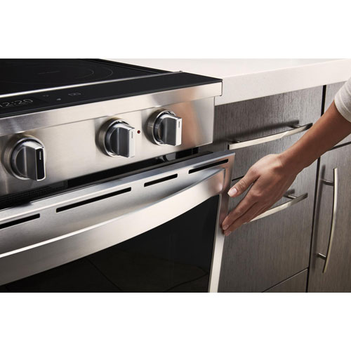 Whirlpool 30" 6.4 Cu. Ft. True Convection 5-Element Slide-In Electric Range (YWEE750H0HZ) - Stainless