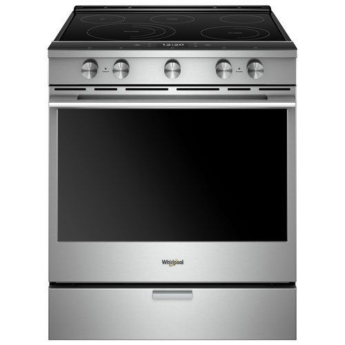 Whirlpool 30" 6.4 Cu. Ft. True Convection 5-Element Slide-In Electric Range - Stainless