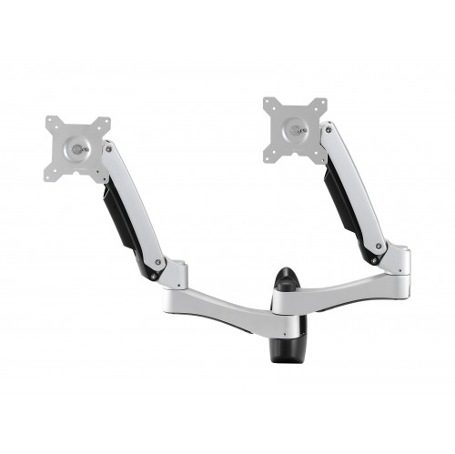 Amer Network Dual Link Spring Cantilever Articulating Monitor Wall Mount for Two Monitors