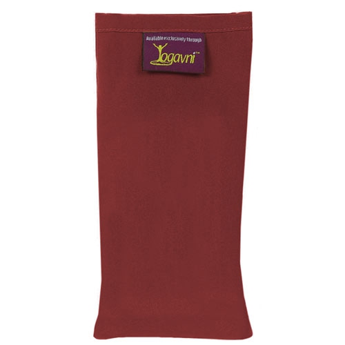 Yogavni, Lavender Scented Deluxe Spa Soothing Silk Yoga Eye Pillow With RUBY MAROON Cover, 1 Piece
