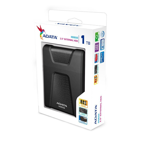 ADATA 1TB 2.5" USB 3.0 Portable External Hard Drive For Mac - Black