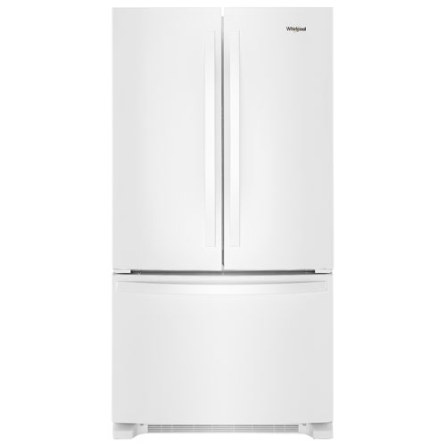 Whirlpool 36" 25.2 Cu. Ft. French Door Refrigerator with Water Dispenser - White