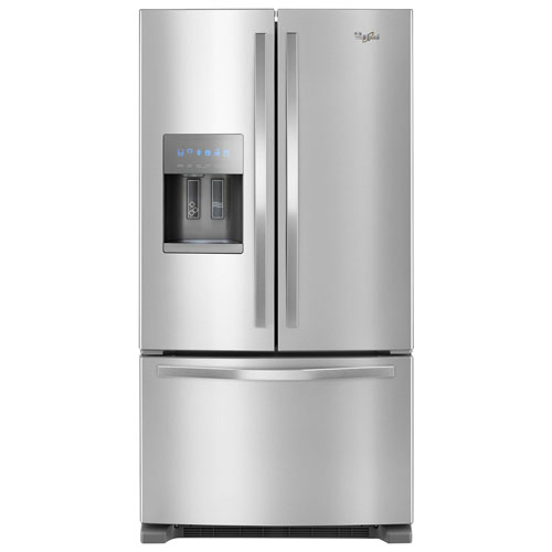 Whirlpool 36" French Door Refrigerator with Ice & Water Dispenser - Stainless Steel