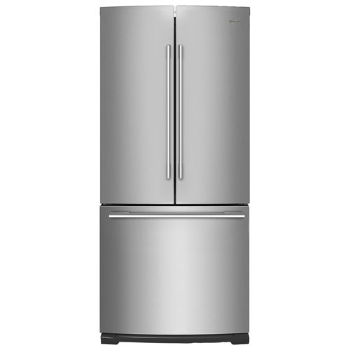 Whirlpool 30" 19.7 Cu. Ft. French Door Refrigerator with LED Lighting - Stainless Steel