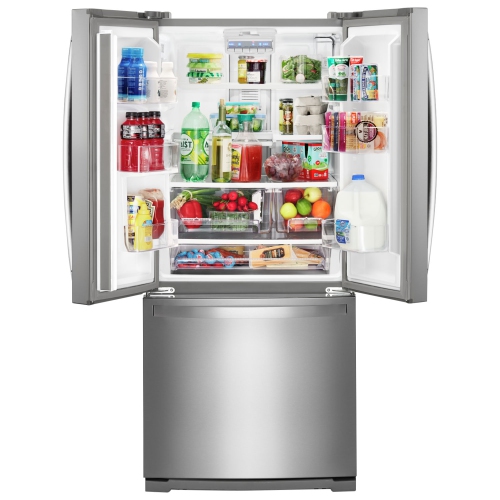 Whirlpool 30" 19.7 Cu. Ft. French Door Refrigerator with LED Lighting - Stainless Steel