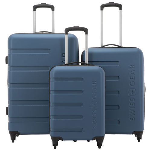 SWISSGEAR IL Madone 3-Piece Hard Side 4-Wheeled Expandable Luggage Set - Blue