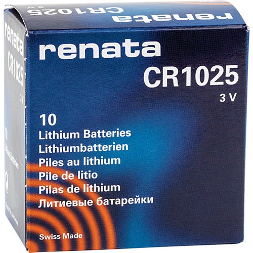  Renata CR1025 Batteries - 3V Lithium Coin Cell 1025