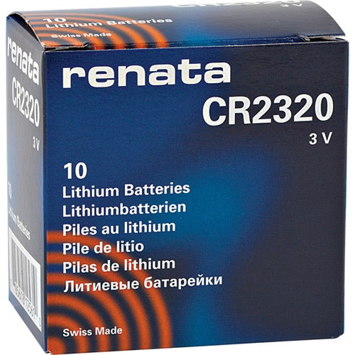 10 x Renata 2320 Watch Batteries, 3V Lithium CR2320, Plus Many More Battery Sizes Available