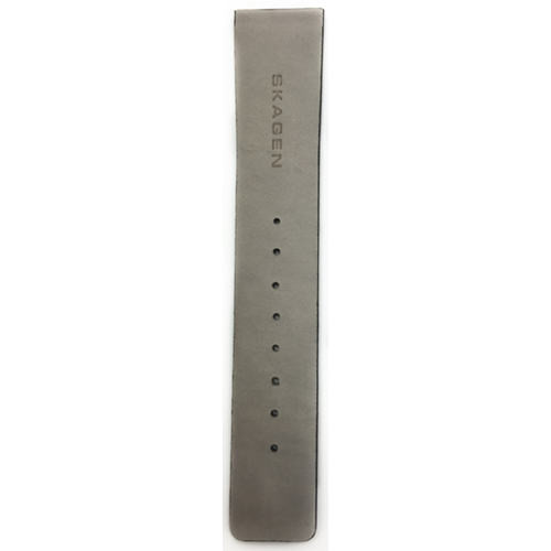 16mm White Genuine Leather Replacement Watch Strap