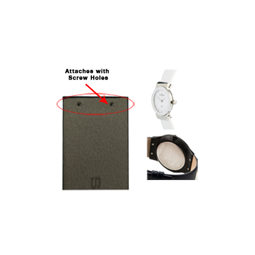 16mm White Genuine Leather Replacement Watch Strap