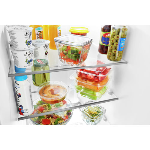 Whirlpool 36" 24.5 Cu. Ft. Side-By-Side Refrigerator w/ Ice Dispenser - Black Stainless