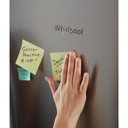 Whirlpool 33" 21.3 Cu. Ft. Top Freezer Refrigerator with LED Lighting (WRT541SZDZ) - Stainless Steel