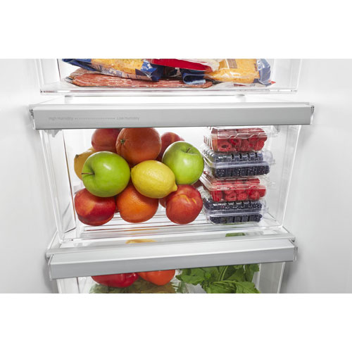 Whirlpool 33" 21.2 Cu. Ft. Side-By-Side Refrigerator with Ice & Water Dispenser - Stainless Steel