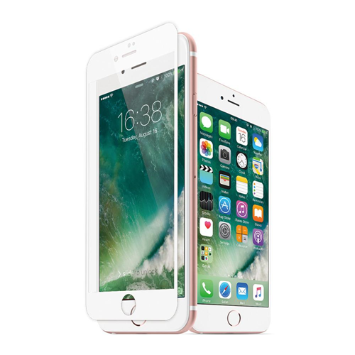 JCPal 3D Glass Screen Protector for iPhone 7, White