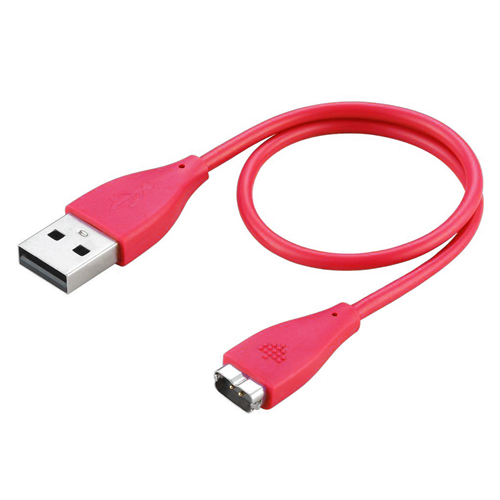 STRAPSCO  Replacement USB Charging Cable for Fitbit Hr Wireless Activity In In Red