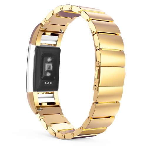 StrapsCo Bracelet de Montre en Acier Inoxydable pour Fitbit Charge 2 - Or Jaune