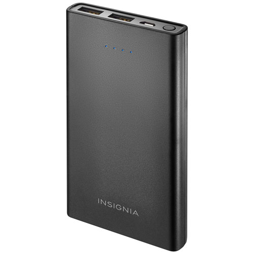Chargeur portable portatif de 8000 mAh d'Insignia - Noir - Exclusivité de Best Buy