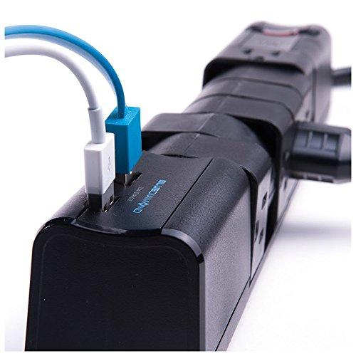 Blue Diamond 6 Outlet Power Bar w/ USB - 6ft
