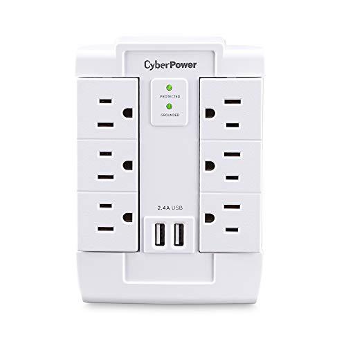 Blue Diamond 6 Outlet Power Bar w/ USB - 6ft