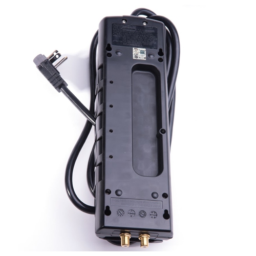 BlueDiamond Defend Flex 10 Oulets Surge Protector|8ft Heavy Duty Power Cord|Five 90° Rotating Outlets|Phone Line Protection|2880 Joule Energy