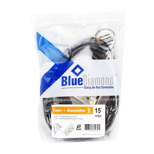 3-Outlet, 3-Prong Extension Cord, 15ft