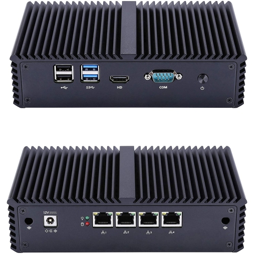 QOTOM Q355G4 Mini PC w/ 8GB RAM + 16GB SSD - Core i5 Mini PC Firewall Gateway Router