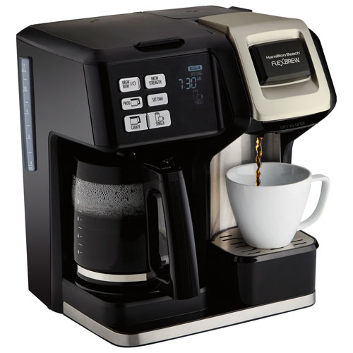 Hamilton Beach FlexBrew 2-Way Coffee Maker - 12-Cup - Black