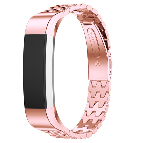 Fitbit Alta Tracker Stainless Steel Wrist Watch Strap in Rose Gold