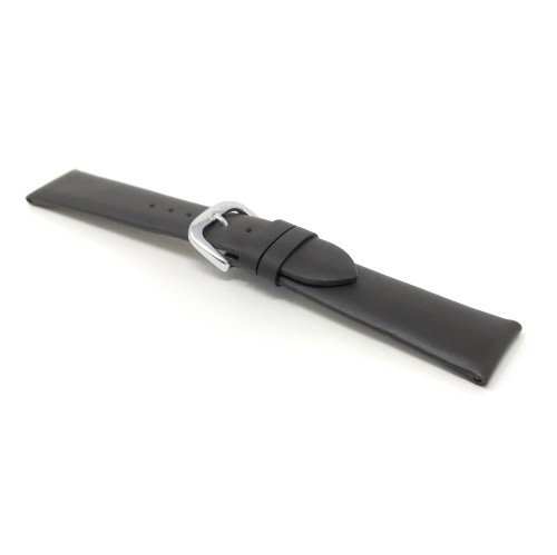 16mm, Brown Modern, Mat Finish, Genuine Leather Watch Band Strap, Also Comes in Black