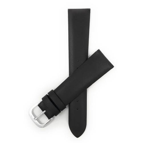 BANDINI  18MM Modern, Mat Finish, Genuine Leather Watch Band Strap, Also Comes In Black (Spring Bar Pushpin Installation) In Brown
