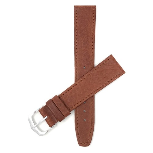 18mm, Slim, Tan Mat Finish, Genuine Leather Watch Band Strap, Comes in Black, Brown or Tan